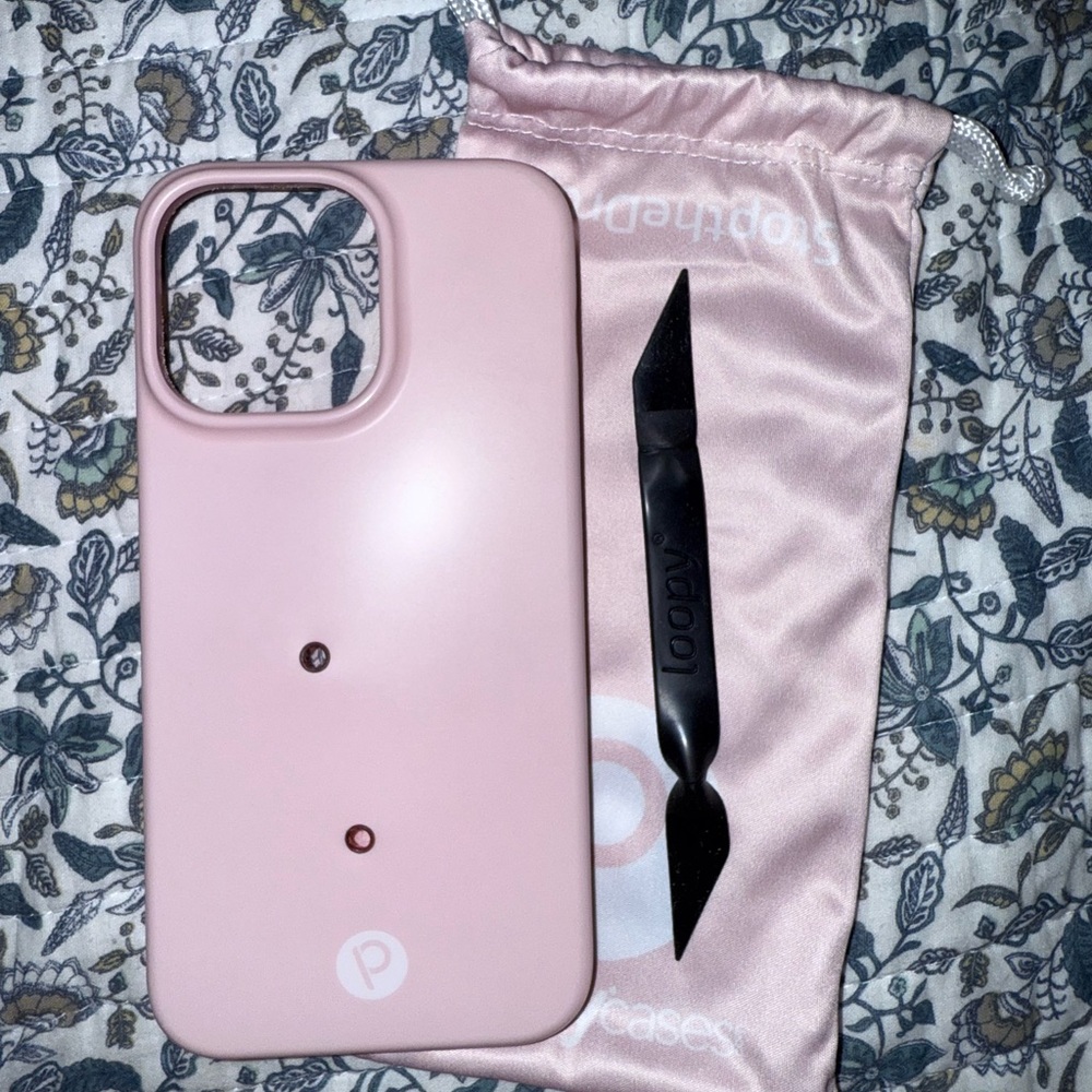 IPhone 14 Pro Max Bubble Gum / Baby Pink Phone Case by Loopy Case - Picture 1 of 4